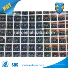 ZOLO top selling PET Custom 3d Hologram Sticker, Packaging and printing